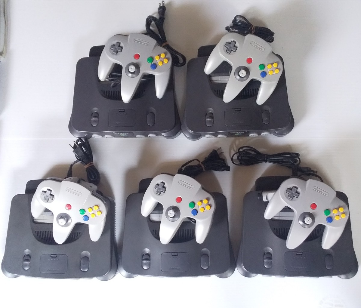 動作品 Nintendo64 コントローラー アダプター セット 5台