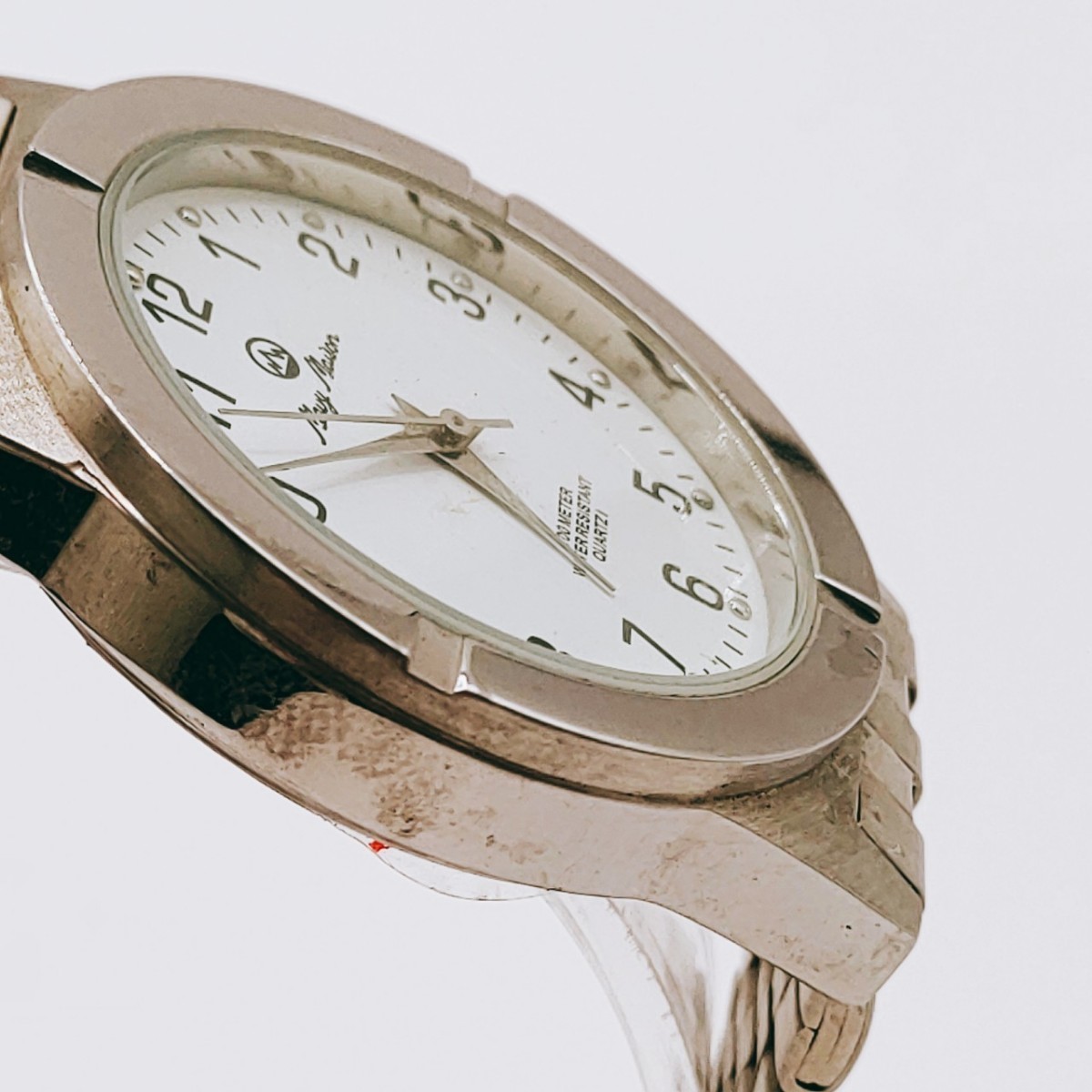 #167 Mavy Mason マビーメイソン 腕時計 アナログ 3針 白文字盤 シルバー色 レディース 時計 とけい トケイ アクセサリー ヴィンテージ_画像7