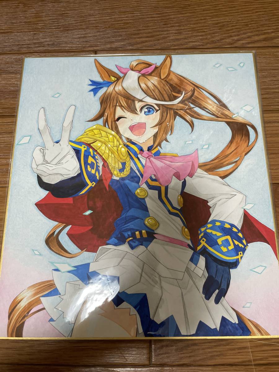 手描きイラスト うま娘 色紙 イラスト 大色紙 27×24センチ 手描きイラスト うま娘 色紙 イラスト 大色紙 27×24センチ