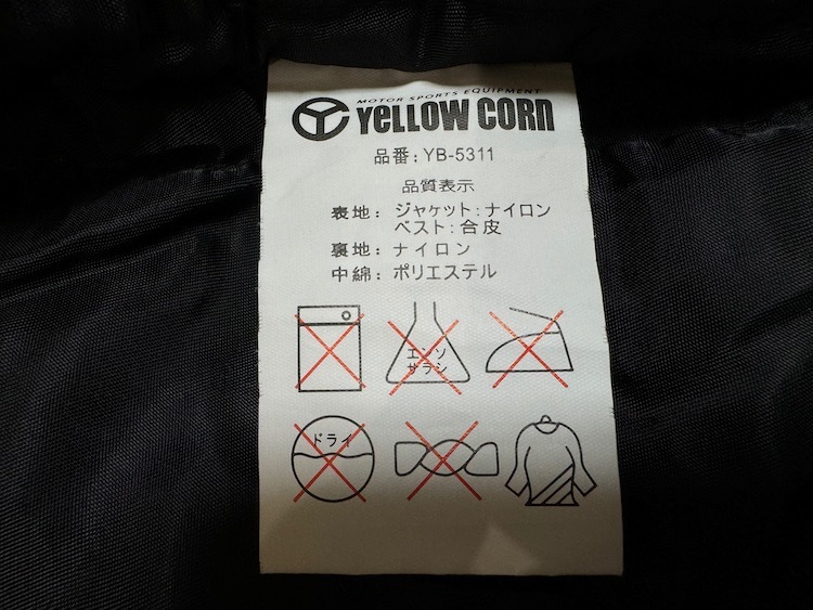 YeLLOW CORN イエローコーン ライディングジャケット　サイズL_画像6