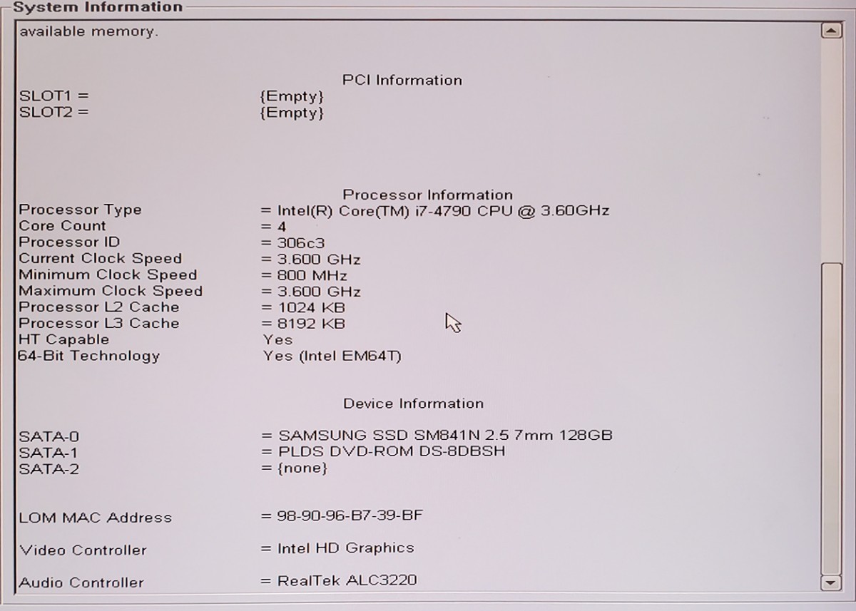 送料無料　DELL　OPTIPLEX　9020　Core i7（4790）メモリ16GB SSD128GB　OSなし　DVD-ROM_画像10