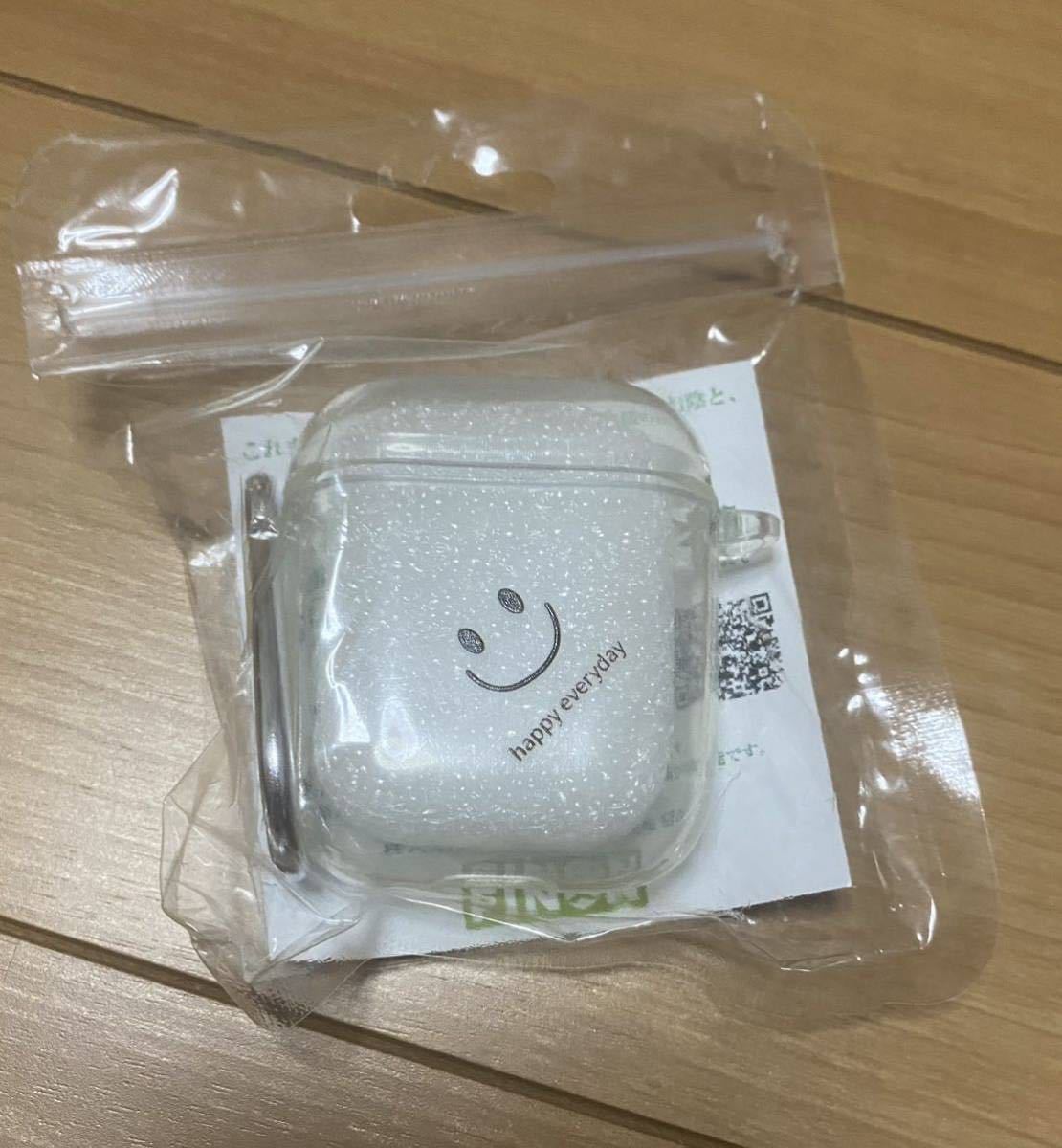 Airpods ケース スマイル ニコちゃん デザイン クリア 透明_画像2