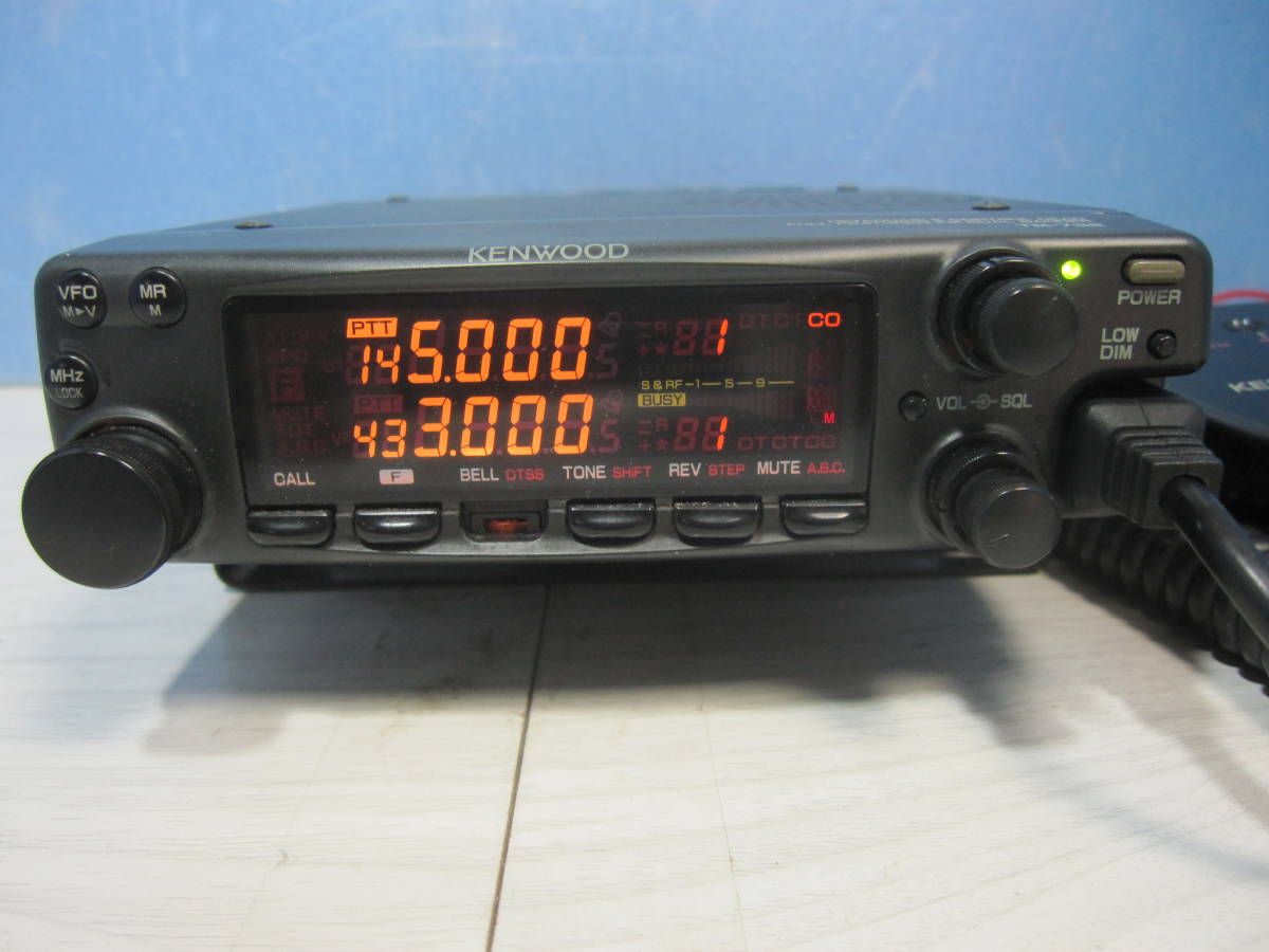 KENWOOD アマチュア無線機 144/430MHz FM DUAL BANDER TM-732S 通電 