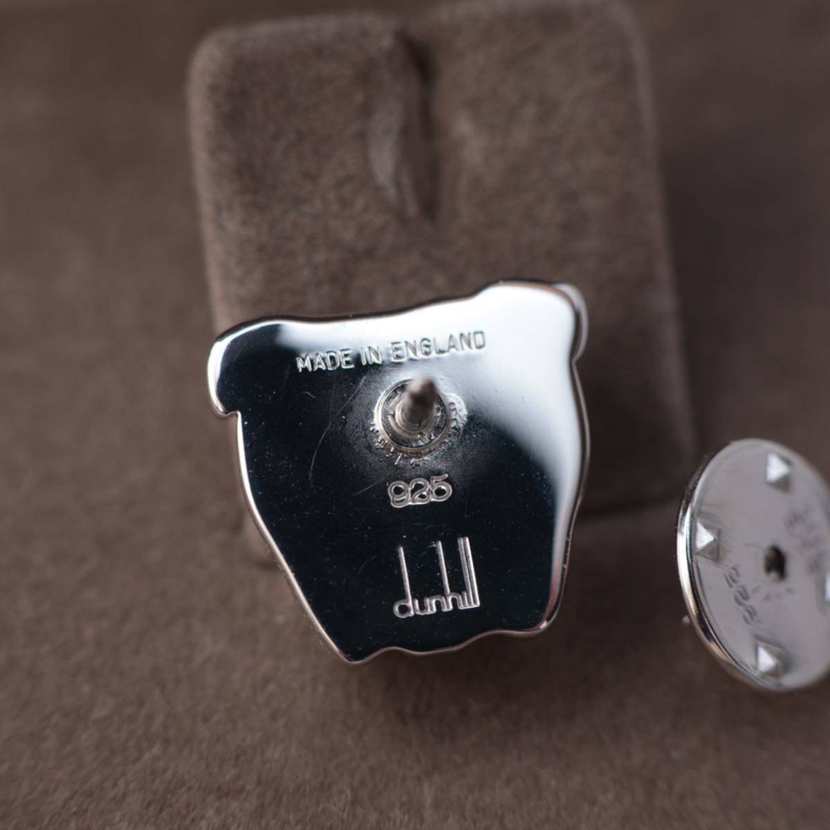 ブルドッグ dunhill カフスボタン ラペルピン シルバー ブルドッグ dunhill カフスボタン ラペルピン シルバー