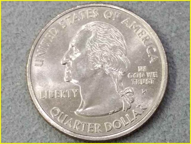 【アメリカ 50州25セント硬貨《オクラホマ州》/2008年】クォーターダラーコイン/桃/50州25セント硬貨プログラム/The 50 State Quarters Pro_画像4