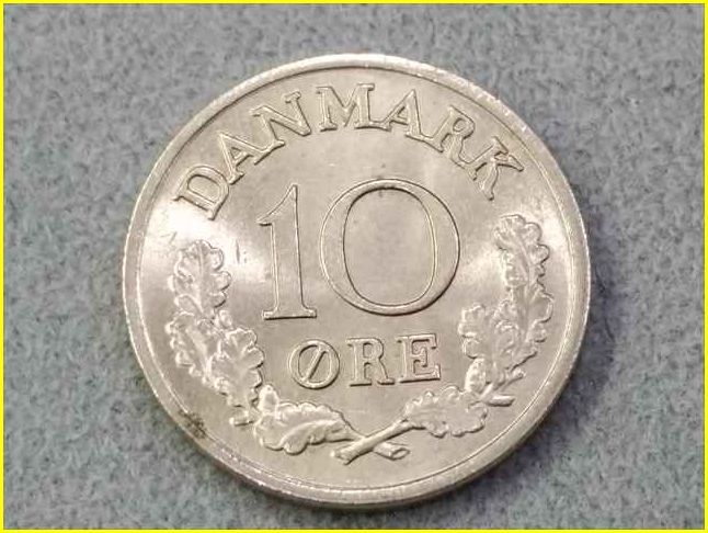 【デンマーク 10オーレ 硬貨/1969年】 10 ORE 旧硬貨/コイン/古銭/DANMARK_画像2