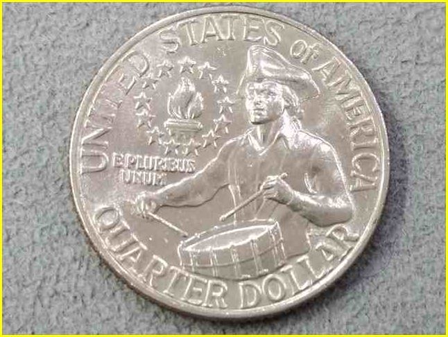 【アメリカ 25セント 記念硬貨/1976年】 建国200周年記念硬貨/クォーターダラーコイン_画像2