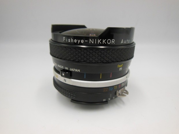 T【ク4-69】【60サイズ】▲NIKON ニコン/AUTO Nikkor 16mm F3.5 FISH EYE Ai改 #1018 一眼カメラ用レンズ/※傷有り_画像5