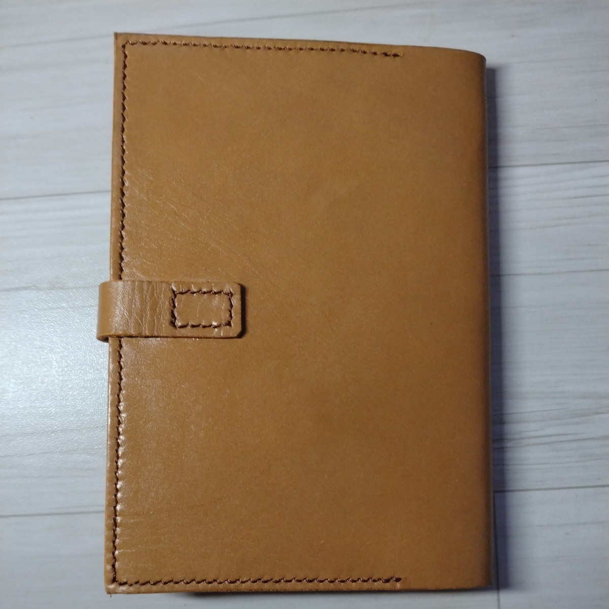  leather book cover Note cover hand made A6 size Muji Ryohin Note attaching. 