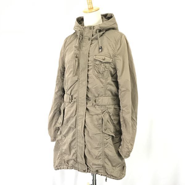 ニコル/NICOLE★モッズコート/ボアライナー【38/レディースM/カーキ/khaki】Coat/Jacket/Jumper◆BH503_画像2