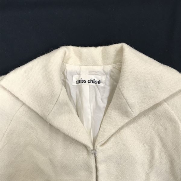  made in Japan * mistake Chloe /miss chloe* wool blouson / jacket / short coat [40/Women\'s size -M/ beige ] springs hook *BC166W