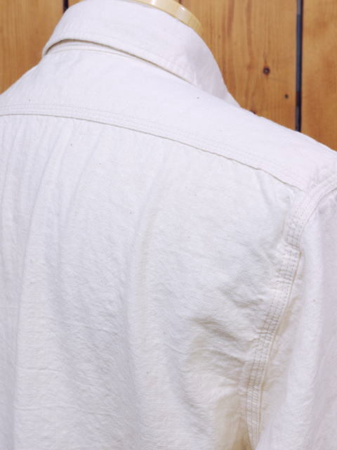 新品 シュガーケーン シャンブレーワークシャツ L ホワイト SC27851 sugarcane_画像4