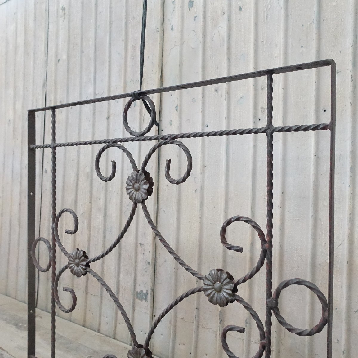 U-610*W69.5×H70 antique iron fence gardening iron .. partition lattice Vintage window ..stk