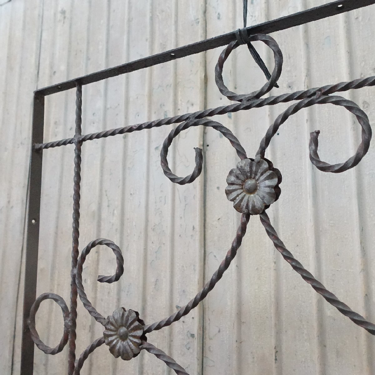 U-610*W69.5×H70 antique iron fence gardening iron .. partition lattice Vintage window ..stk