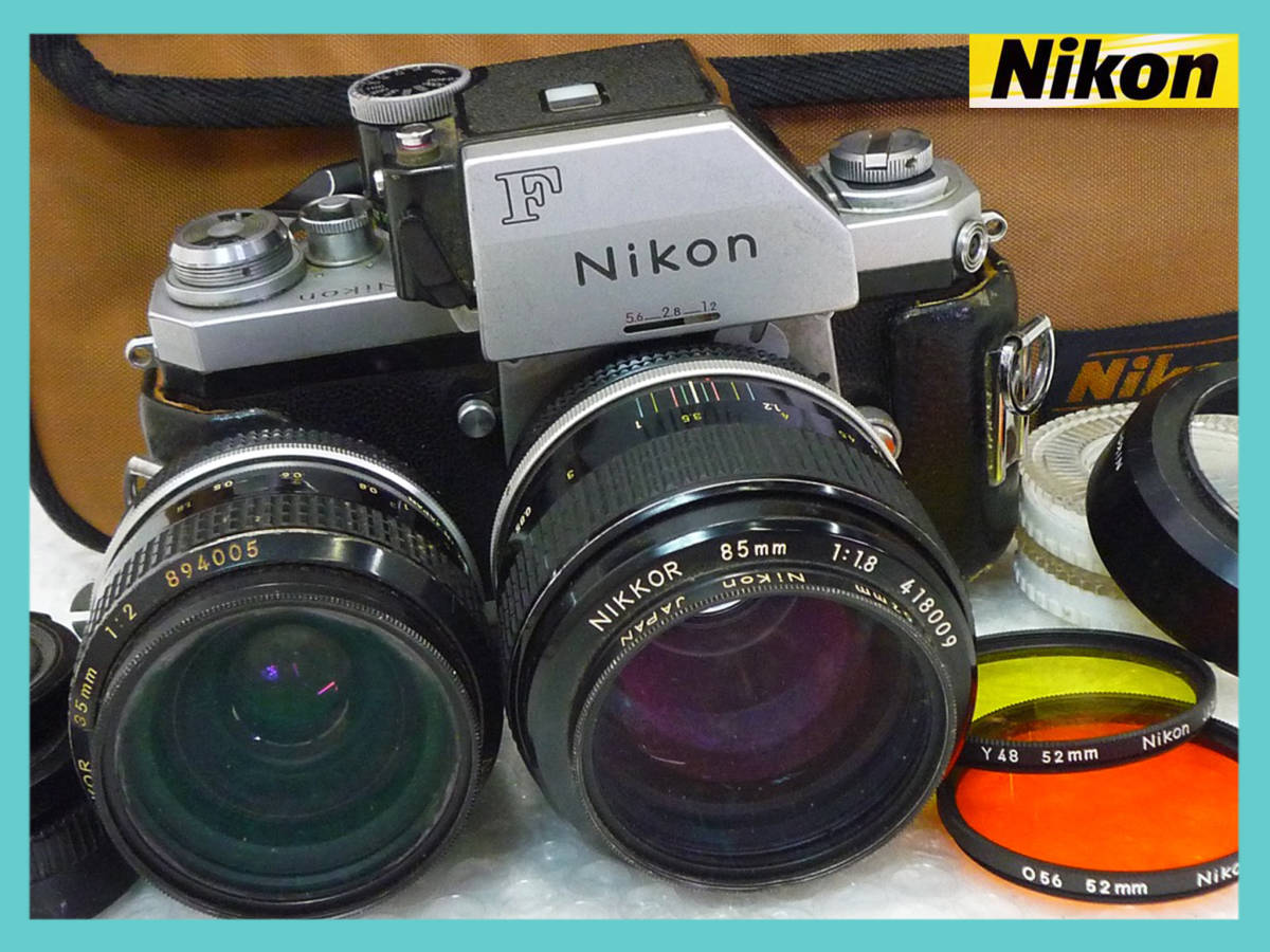 Nikon ニコン Fフォトミック FTN シルバー 望遠レンズ2個付 Nikon ニコン Fフォトミック FTN シルバー 望遠レンズ2個付