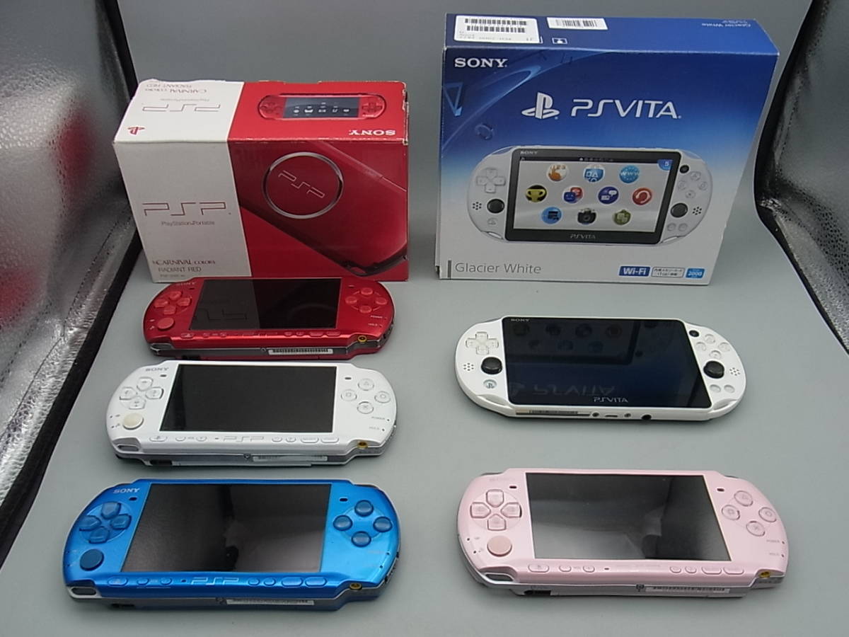 G12-8/PSP 4台 PSVITA 1台 まとめて 本体のみ PSP3000 PCH2000