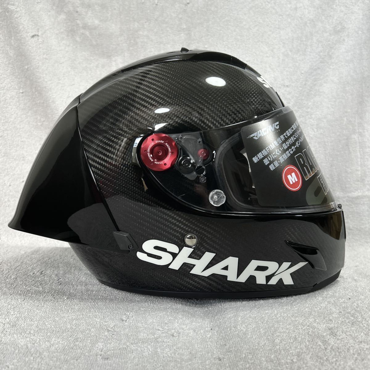 ★ 新品 SHARK RACE-R PRO GP FIM RACING Mサイズ シャーク フルフェイスヘルメット カーボン ダブルDリングストラップ A60116-2の画像5