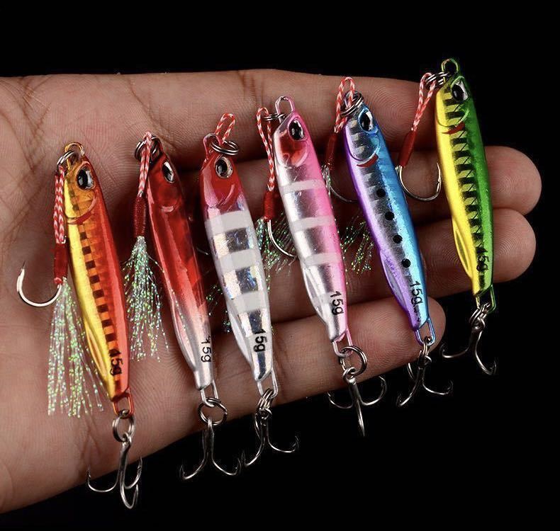 M06 metal jig 30g 8 piece set jigging shore jigging assist hook shore  jigging lure bastard halibut Chivas : Real Yahoo auction salling