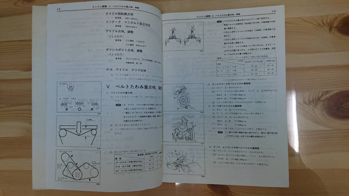  トヨタ　 　6M - GEU　 エンジン 　修理書　 （昭和60年1月）_画像6