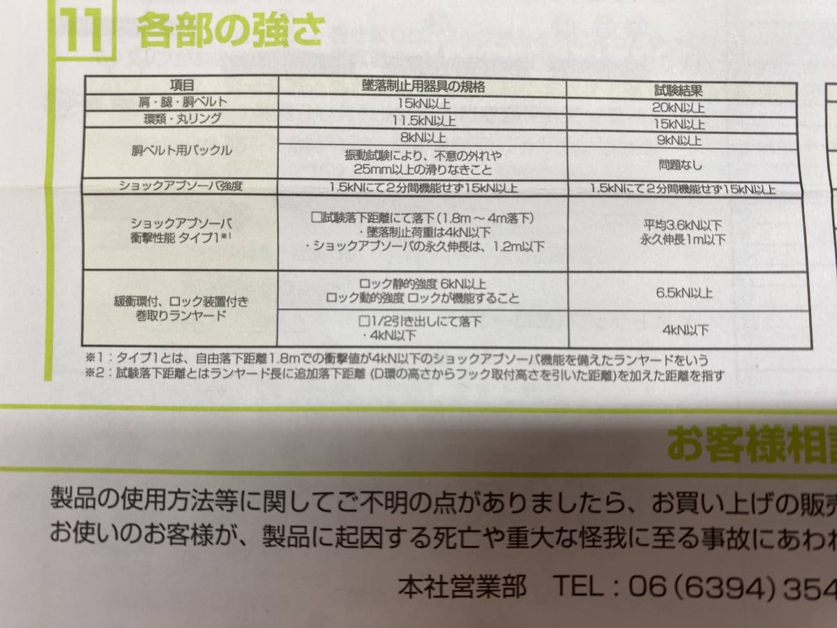 SFU【20-240110-SK-2】サンコー TITAN胴ベルト型墜落制止用器具3点セット【中古買取品 併売品】_画像7