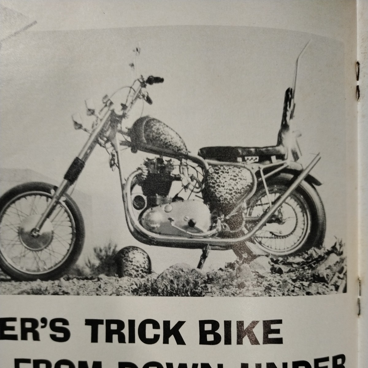 チョッパーズマガジン　choppers magazine1972年6月号　年式相応の痛みはあります　トライアンフ ビンテージ ハーレー チョッパー ショベル_画像6