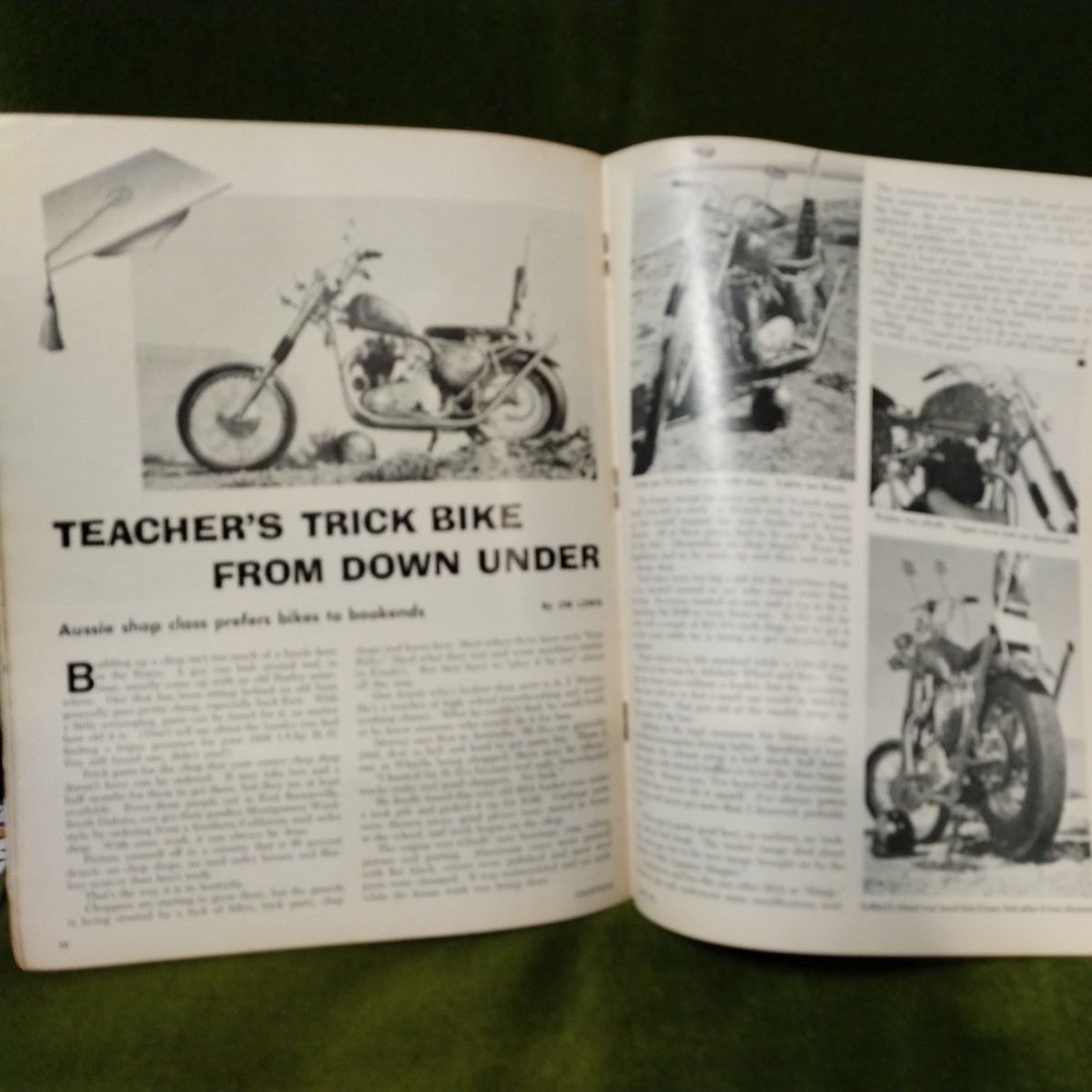 チョッパーズマガジン　choppers magazine1972年6月号　年式相応の痛みはあります　トライアンフ ビンテージ ハーレー チョッパー ショベル_画像5