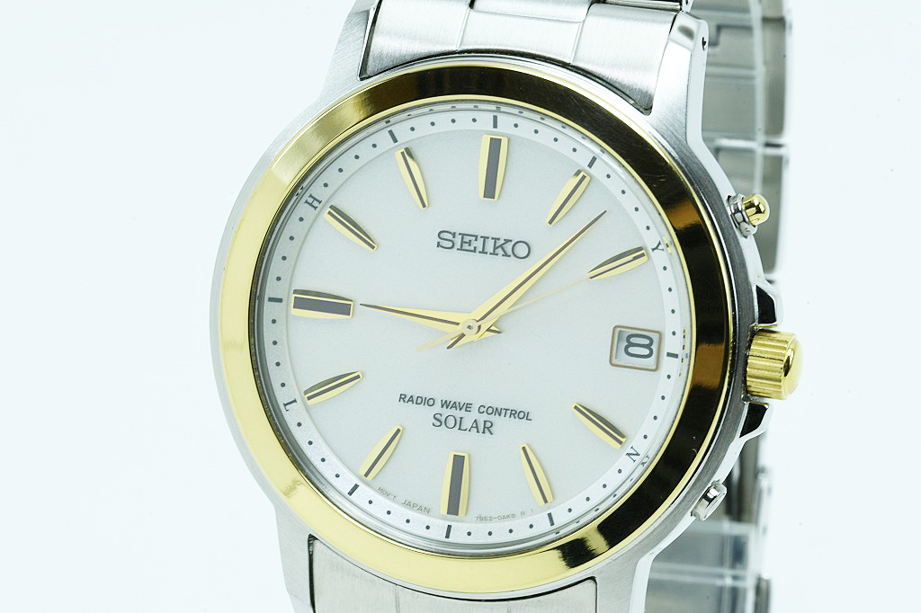 セイコー SEIKO 腕時計 スピリット ソーラー電波 メンズ SS/GP SBTM170 中古品 程度A 中古 送料無料 動画 Youtube_画像3