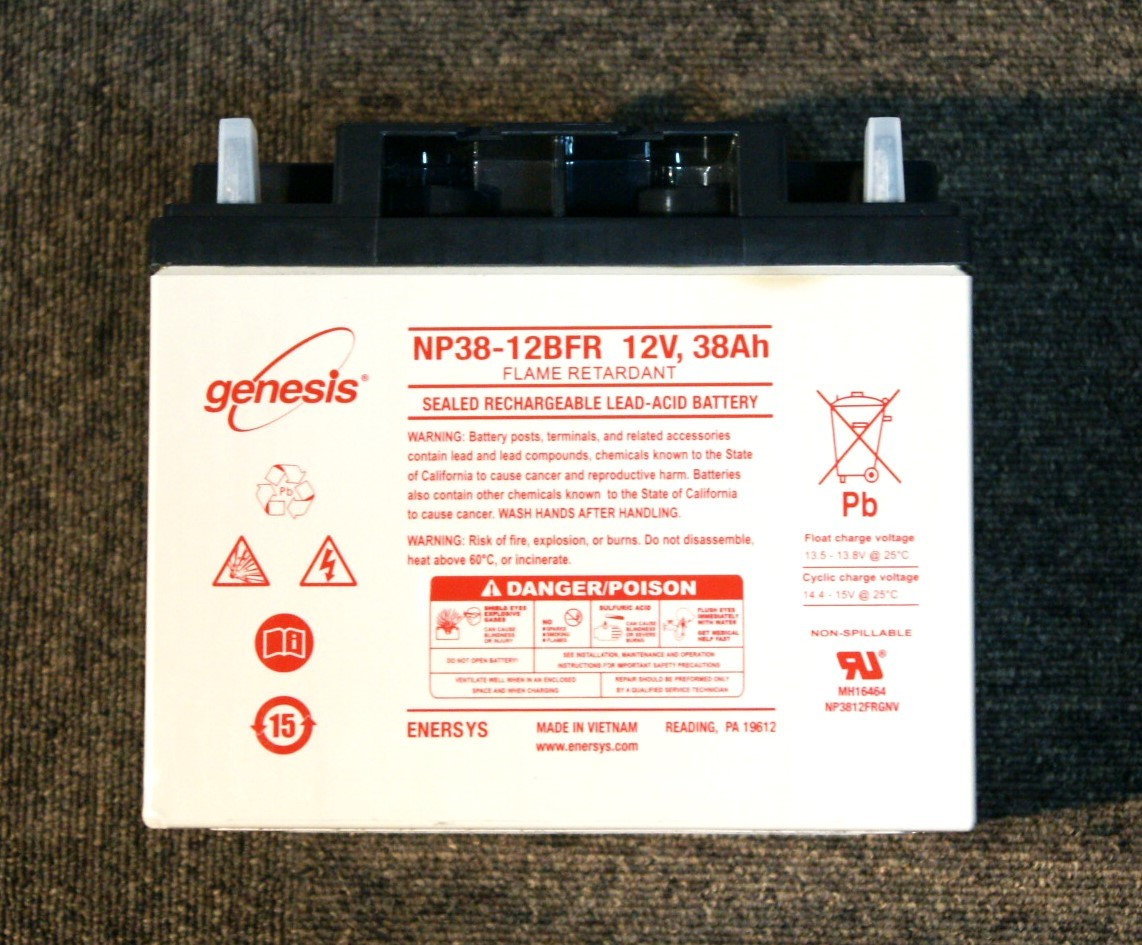 EnerSys NPシリーズ Genesis NP38-12BFR セニアカー キャンピングカー 小形制御弁式鉛蓄電池 SER-38-12,LC-XC1238-H,SC38-12,HC38-12 ④_画像1