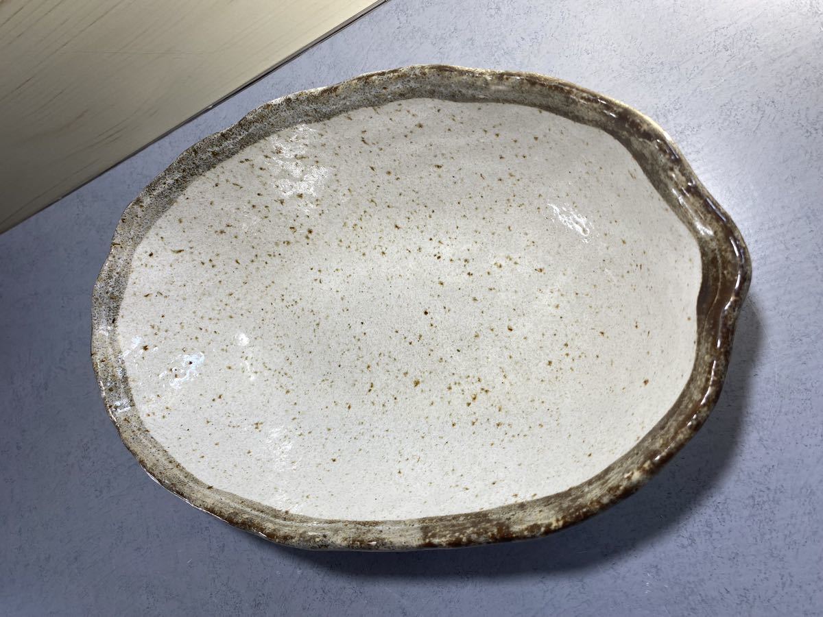 和食器 鉢 陶器 長径25.5cmの画像5