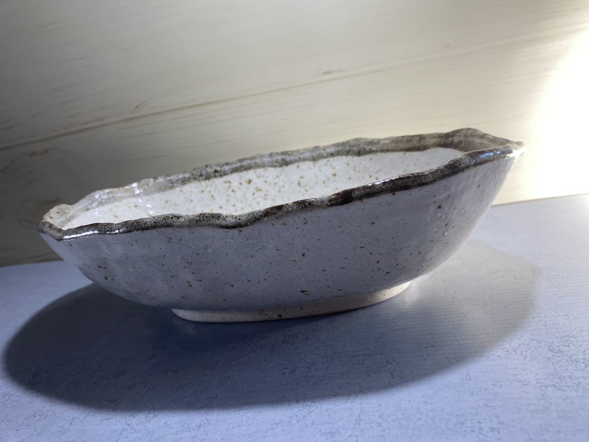 和食器 鉢 陶器 長径25.5cmの画像4