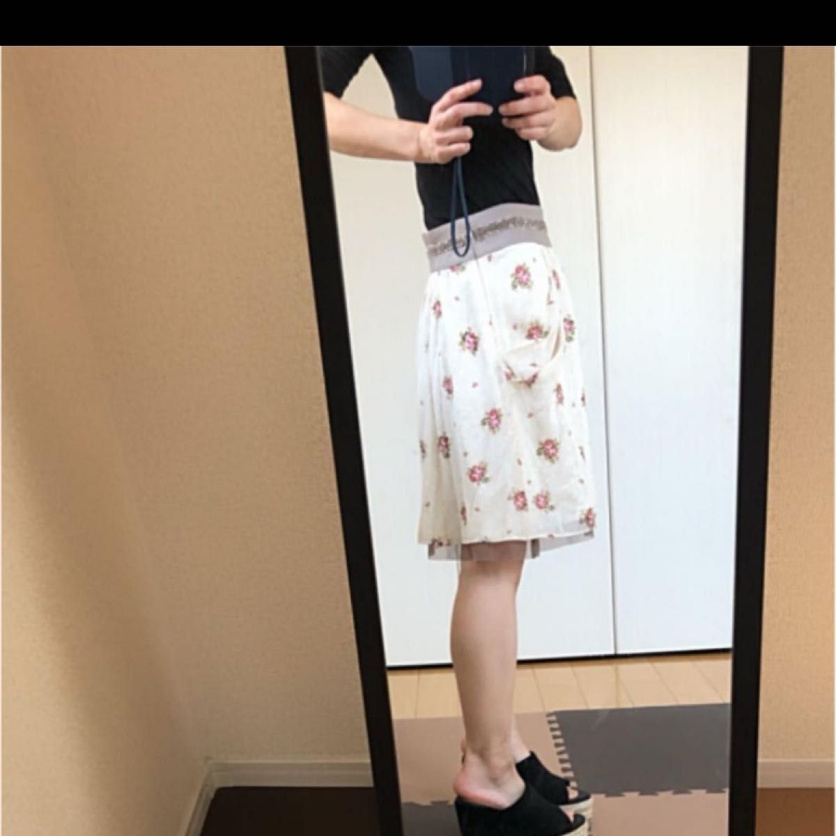 【アプワイザーリッシェ】フラワーブーケチュールスカート sweet系 スカート