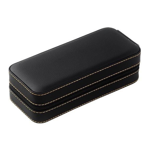 * free shipping * new goods * unused * arm clock case collection case clock 2 ps for storage portable case synthetic leather wristwatch storage case wristwatch storage case 