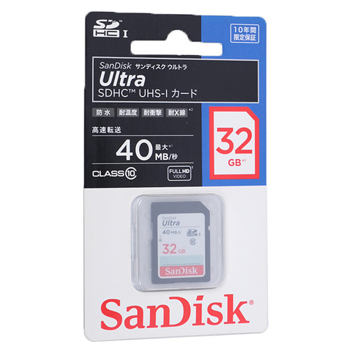【ゆうパケット対応】SanDisk SDHCメモリーカード SDSDUN-032G-J01 32GB [管理:1000007350]_画像1