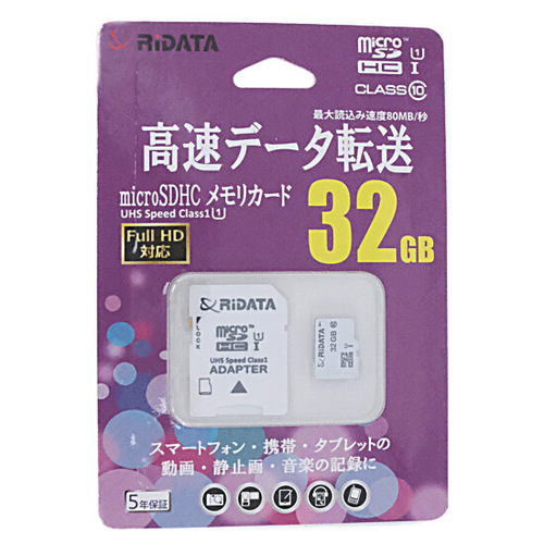 【ゆうパケット対応】RiDATA microSDメモリーカード RD2-MSH032G10U1 32GB [管理:1000011308]_画像1
