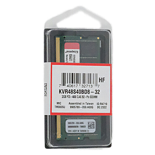 Kingston KVR48S40BD8-32 SODIMM DDR5 PC5-38400 32GB [Управление: 1000025115]