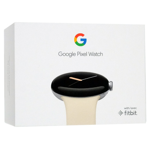 Google Pixel Watch Polished Silver ステンレス ケース/Chalk アクティブ バンド [管理:1000027104]