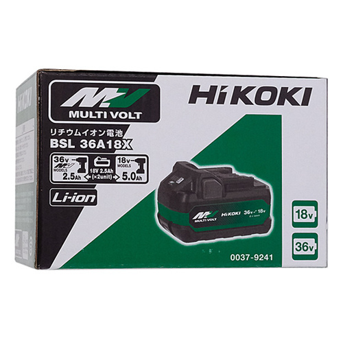 HiKOKI 第2世代マルチボルト蓄電池 36V 2.5Ah/18V 5.0Ah BSL36A18X [管理:1100047688]