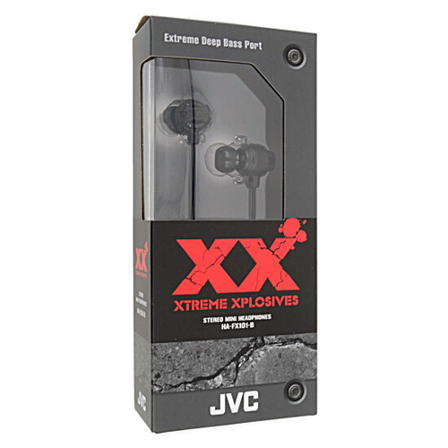 JVC ステレオミニヘッドホン XX HA-FX101-B ブラック [管理:1100049241]_画像1
