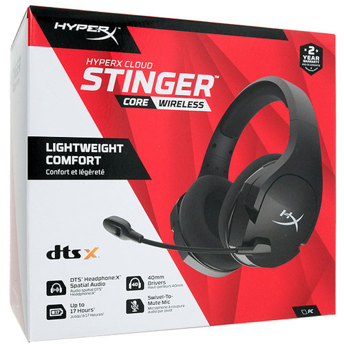 HyperX ゲーミングヘッドセット Cloud Stinger Core Wireless 7.1 4P4F0AA [管理:1100053698]