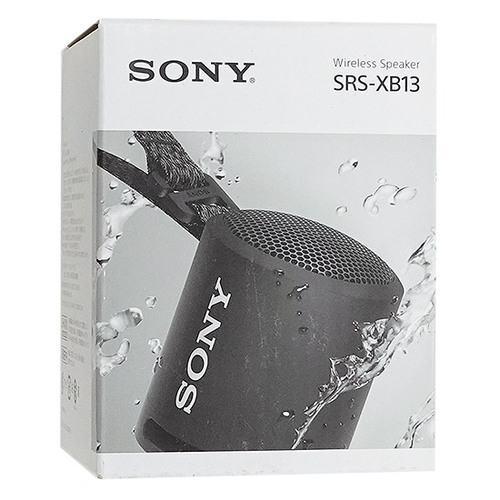 【中古】SONY ワイヤレスポータブルスピーカー SRS-XB13 (B) ブラック 元箱あり [管理:1150025221]_画像1