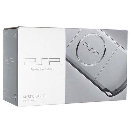 【中古】SONY PSP ミスティック・シルバー PSP-3000 MS ワケあり 元箱あり [管理:40310568]