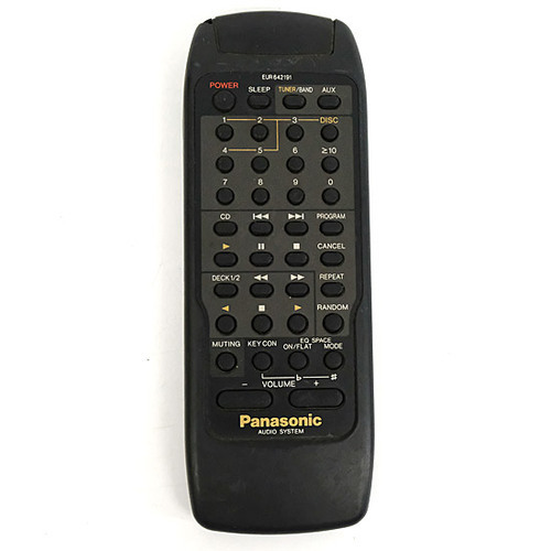 【中古】【ゆうパケット対応】Panasonic オーディオリモコン EUR642191 [管理:1150025498]_画像1