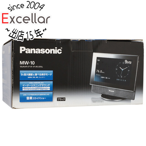 【新品訳あり(箱きず・やぶれ)】 Panasonic オーディオシステム MW-10-K ブラック [管理:2132489]_画像1