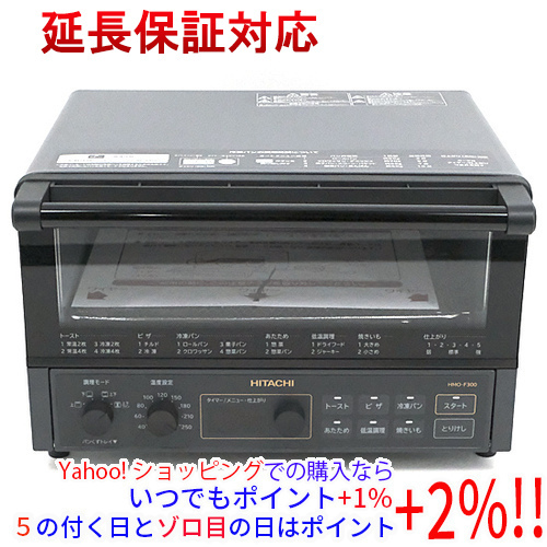 HITACHI コンベクションオーブントースター HMO-F300(B) ストーンブラック [管理:1100051203]_画像1