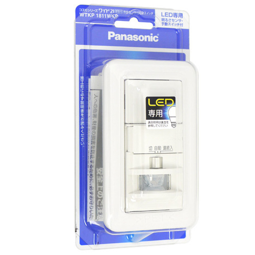 Panasonic 熱線センサ付自動スイッチ LED専用 WTKP 1811WKP [管理:1100026553]
