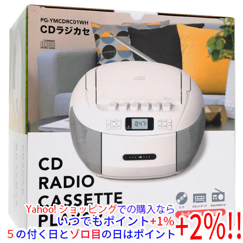 PGA CD radio-cassette PG-YMCDRC01WH [ control :1100050971]