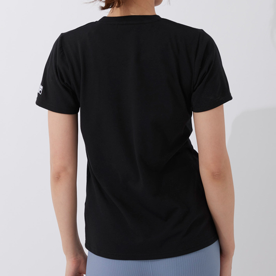【ゆうパケット対応】FILA フィラ 半袖Tシャツ Mサイズ ブラック 412-690 [管理:1400000520]_画像3
