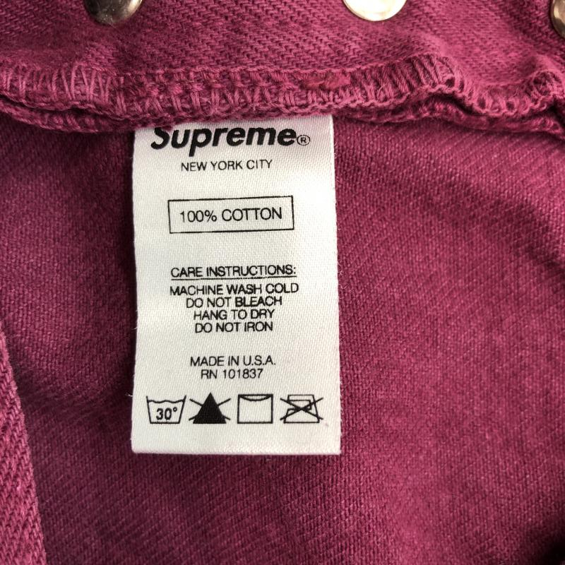 【中古】17ss Supreme　washed denim pants サイズ30 シュプリーム レッド[240091343519]_画像4