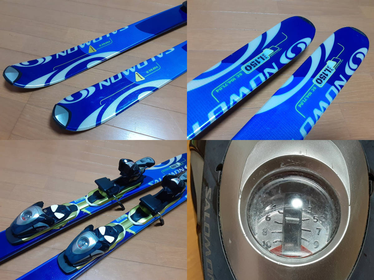 [4]★SALOMON カービングスキー150cm　サロモン_画像3