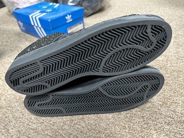 【D61】adidas アディダス スニーカー 靴 シューズ 黒 ブラック 28.5cm 男性用 メンズ 現状品_画像4